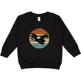 thumbnail image 2 of Inktastic Vintage Airplane Retro Sunset Toddler Sweatshirt, 2 of 4