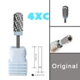 thumbnail image 2 of Brocas para uñas de carburo de acero de tungsteno, tapa redonda y lisa, barril grande Original, 6,6, Efrat Urieli linux, embalaje personalizado OEM, 2 of 5