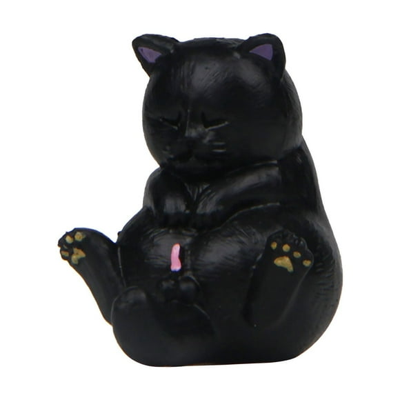 Likthione 50% off Clear!Self-healing Warm Cats Round And Simple Sitting Posture Can't Wake Up Cats Ornaments