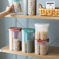 thumbnail image 3 of Bewildely Dispensador multifuncional de cereales para cocina, soluciones de almacenamiento de fácil acceso, prácticas y prácticas Almacenamiento y organización del hogar Verde (3L), 3 of 6