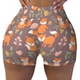 thumbnail image 2 of Fotbe Cute Little Fox Shorts Sin Costuras – Shorts Deportivos de Cintura Alta para Mujer, Elásticos para Gimnasio, Yoga, Running o Ciclismo-XX-Large, 2 of 8