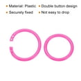 thumbnail image 4 of Uxcell 1.8" OD 1.4" ID Loose Leaf Rings Binder Ring Plastic O Rings for Book Scrapbook, Pink 50 Pack, 4 of 6