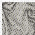 thumbnail image 4 of Soimoi Georgette Viscose Fabric Flycathcer Bird Printed Fabric 1 Yard 42 Inch Wide, 4 of 5