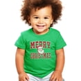 thumbnail image 2 of Retro Merry Christmas Unisex Shirt for Women and Men Vintage Inspired Distressed Santa Tee Vintage Green Shirt 4T, 2 of 5
