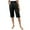 XNG1-Black, variant on Womens Bermuda Shorts Elastic High Waisted Casual Shorts Loose Lightweight Summer Knee Length Shorts with Pockets
