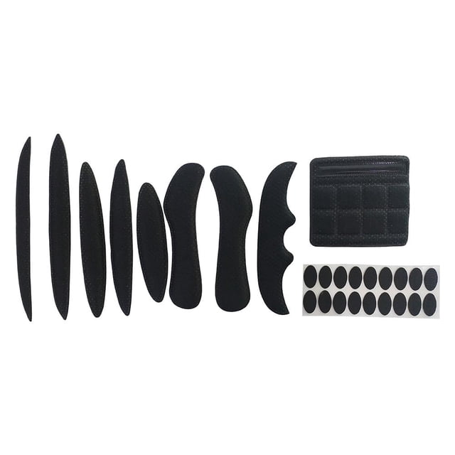 Kit Almohadillas Internas para Ciclismo 27 Piezas Esponja Sellada para Motocicleta (negro)