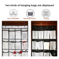 thumbnail image 4 of Yesbay 24-Pocket Over-the-Door Shoe Organizer with 4 Hooks Large Mesh Pockets Foldable Non-woven Fabric Hanging Closet Storage Bag Entryway Bedroom Supplies, 4 of 7