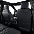 thumbnail image 4 of Coverado Front Seat Car Seat Covers, Concave Front Seat, Leather Custom Fit Ram 1500 2500 3500 Crew Mega Cab, Rebel, Laramie, Big Long Horn (Black), 4 of 5