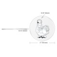 thumbnail image 3 of WIRESTER Large 3 inch Acrylic Ready to Hang Ornament, Hanging Ornaments for Christmas Tree Holidays Party Home Office Xmas Tree Decoration Gift - White Silkie Chicken, 3 of 6