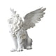 thumbnail image 5 of Estatua de león coleccionable moderna, adorno de escritorio para estantería de oficina. Blanco, 5 of 9
