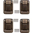 thumbnail image 3 of Set of 4 U-shaped clasps for chests, crates, chests, vintage design in brass 47 x 32 mm, bronze, copper, 3 of 5