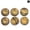 Default, variant on HOOUN 7pcs Tiger Eye Crystal Stone Round Carved Eye Seven Chakra Energy Reiki Healing