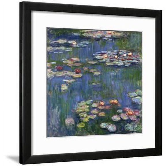 Water Lilies, 1916, Botanical Seasons Framed Art Print Wall Art by Claude Monet Sold by Art.Com