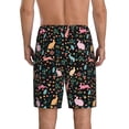 thumbnail image 2 of Yiaed Cute Rabbit And Flower for Men's Soft Sleep Pajama Short Lounging Pajama Shorts-XX-Large, 2 of 8