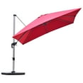 thumbnail image 1 of Patiojoy 10' Market Umbrella Outdoor Patio Square Offsete Burgundy, 1 of 6
