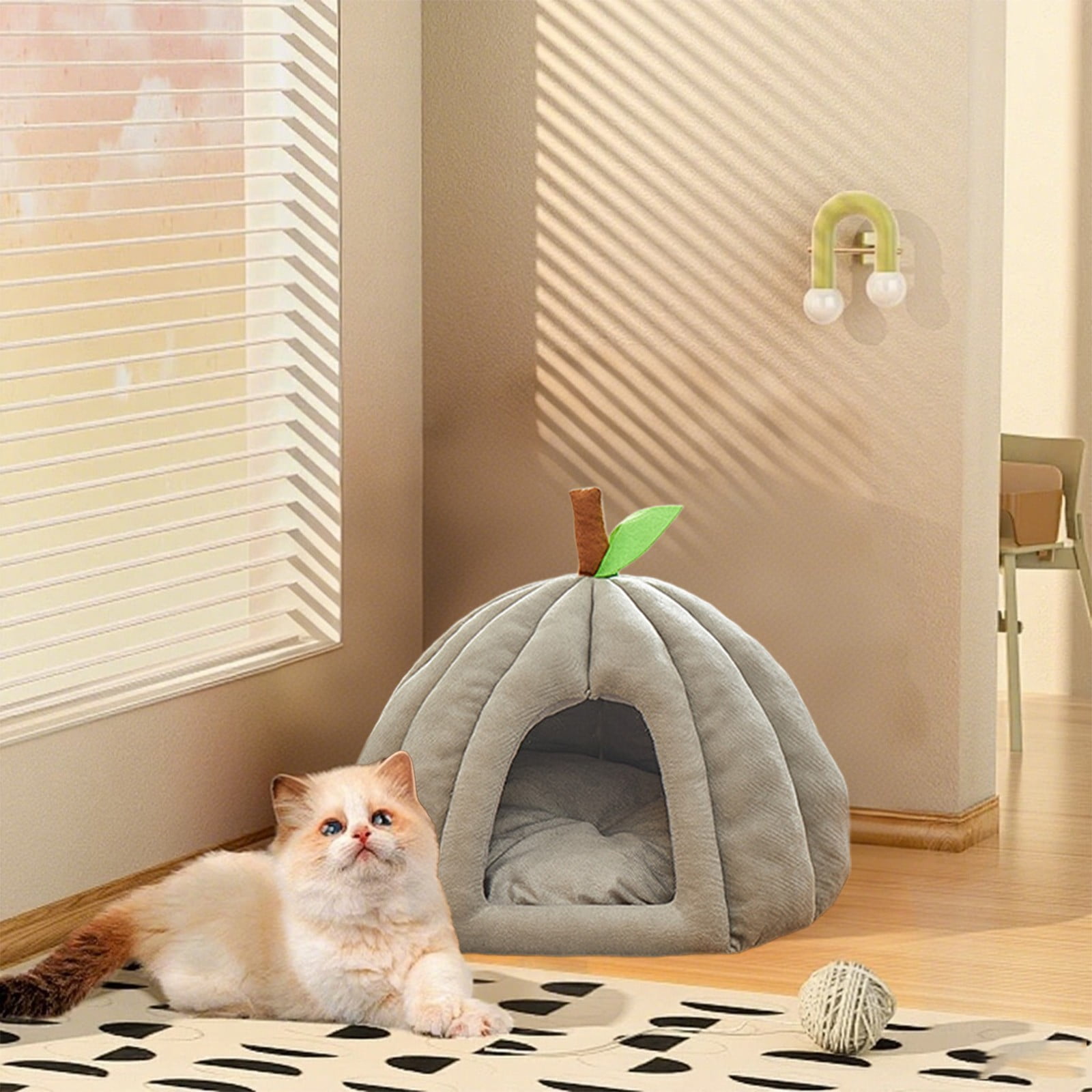 Foldable Pet Tent Dog & Cat House – Indoor/Outdoor Portable Soft Bed with Removable Roof, Non-Slip Base, Breathable Polyester Fabric, Cozy Private Resting Space for Cats, Dogs, and Small Pets