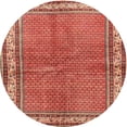thumbnail image 1 of Ahgly Company Machine Washable Indoor Round Traditional Tangerine Pink Area Rugs, 4' Round, 1 of 7