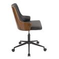 thumbnail image 3 of LumiSource Stella Office Chair, Black/Walnut, 3 of 5