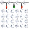 thumbnail image 1 of WWS-100-Pieces Mini Christmas Light Suction Cups Clips, Holiday Light String Hooks Holders, Light Caddy Window Glass Suction Cup for Hanging Xmas Lights & Seasonal Decorations, 1 of 4