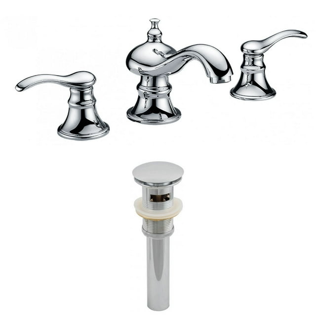Ens. de robinet de salle de bains American Imaginations en chrome
