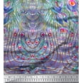 thumbnail image 3 of Soimoi Poly Georgette Fabric Peacock Panel Print Fabric by The Yard 42 Inch Wide, 3 of 3