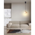 thumbnail image 6 of FSLiving Rechargeable Battery Operated Pendant Light with Remote,Nordic Style Hanging Light with Glass White Lampshade,Adjustable Height RGB Color,Timer,Dimmable Lamp for Restaurant Bar - Set of 2, 6 of 6