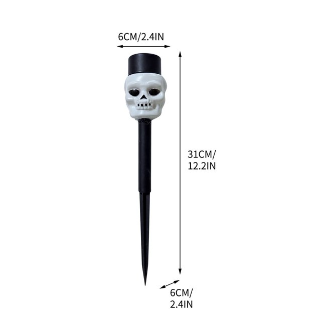 A Halloween Outdoor Garden Decoration Lamp Pumpkin Skull Solar Powered Floor Plug In Lamp