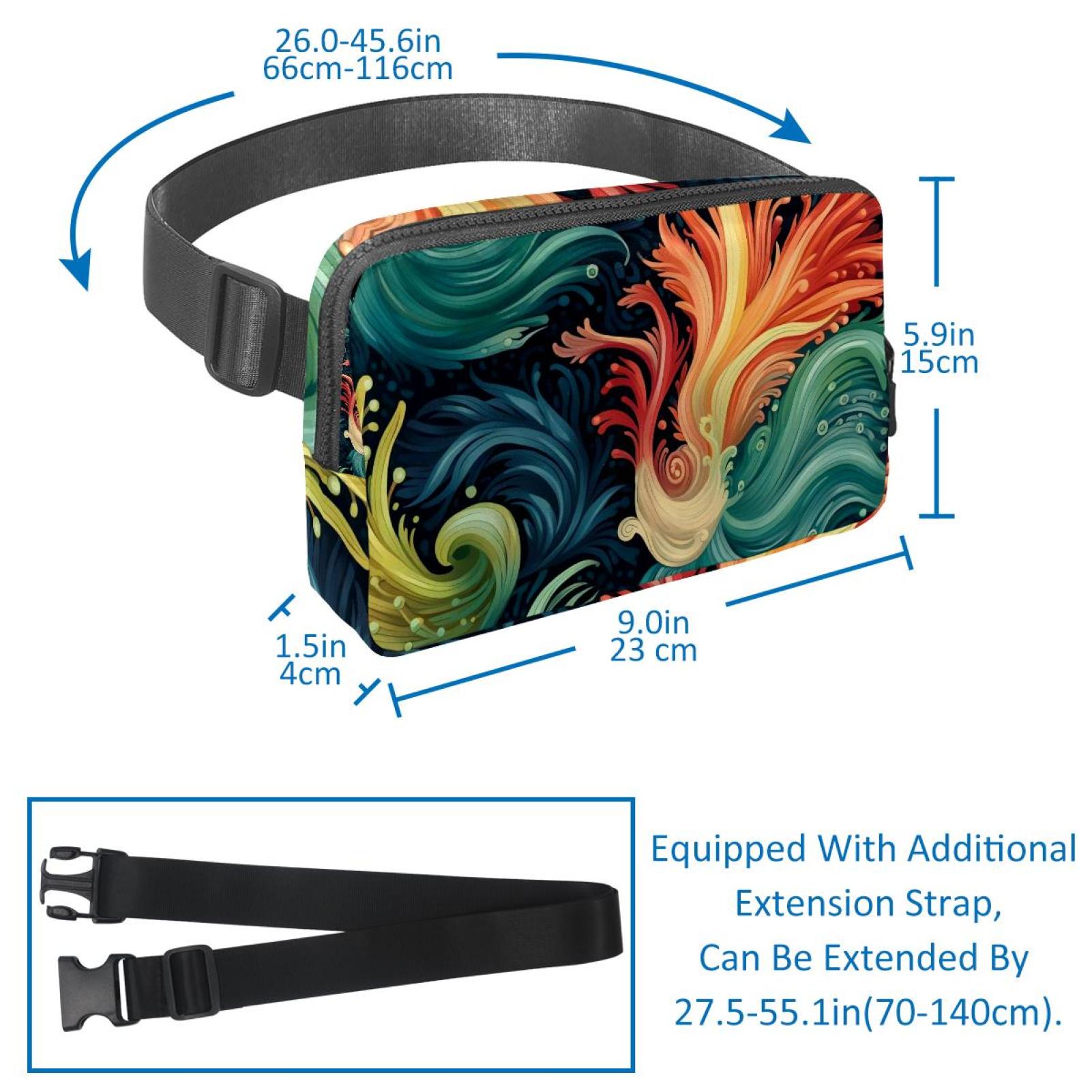 Sea slugs Lightweight Adjustable Running Belt Bag Fanny Pack Waist Pack with Extension Strap Unisex