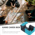 thumbnail image 5 of LITINKIMI Sky Blue Card Desk Box for Poker Game Cards Portable Storage Case with Scratch Resistant PU Material, 5 of 5
