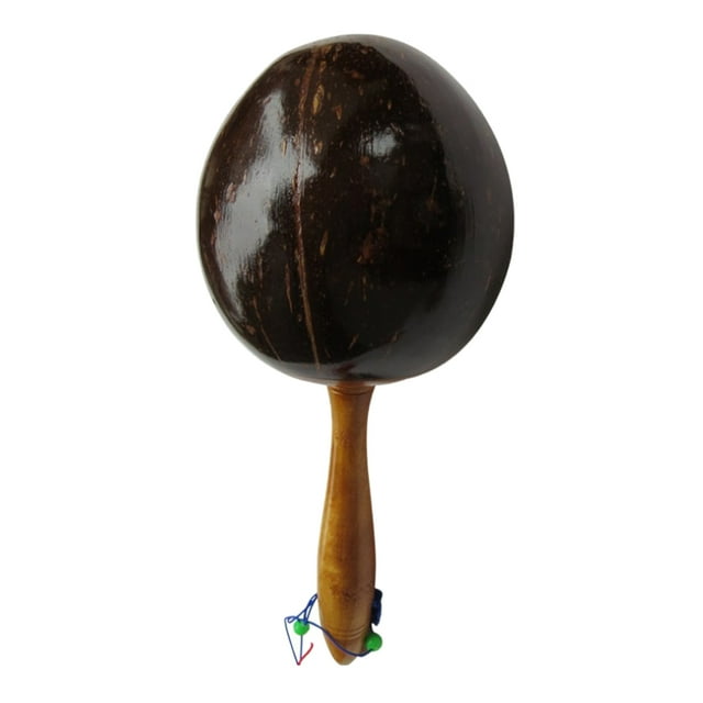 Maraca De Arena Maraca De Cáscara De Coco Pintada A Mano Para Juguetes Musicales Para Niños