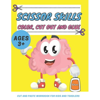 Dino: Preschool Cutting and Pasting - Scissor Skills with Dino : FUN CUT  and PASTE PRESCHOOL SKILLS-Coloring-Cutting-Gluing-Tracing! Safety Scissors  Practice ActivityBook for Kids Ages 3-5. Kindergarten First  Activities-Educational Animals Coloring