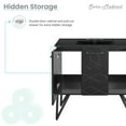 thumbnail image 3 of Annecy 36 in. Phantom Black Bathroom Vanity With Black, 3-Hole Ceramic Sink Top, 3 of 13
