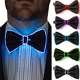 thumbnail image 3 of SAYOO Pajarita para Hombre con Luz LED Luminoso Intermitente Corbata de Alambre Fiesta de Baile Decoración de Noche SAYOO moderno, 3 of 6