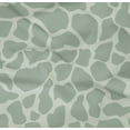 thumbnail image 4 of oneOone Cotton Poplin Twill Dusty Green Fabric Giraffe Animal Skin Dress Material Fabric Print Fabric By The Yard 56 Inch Wide, 4 of 4