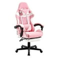 thumbnail image 1 of Achilles Hero Elite Pro Gaming Chair, Computer Chair with Footrest and Lumbar Support, Height Adjustable Gaming Chair with 360°-Swivel Seat and Headrest,  Pink, 1 of 6