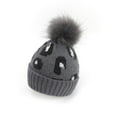 thumbnail image 3 of Lilgiuy Baby Infant Winter Hat Knit Thick Baby Girl Hats Warm Pom Pom Baby Beanie Hat Ski Newborn Hats Beanies for Making Snowmen, 3 of 4