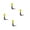 Yellow, variant on LSLJS 4pc Retractable Auto Funnel Self Driving Emergency Tools, Home Kitchen Gadgets Accessories