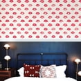 thumbnail image 4 of Tempaper x Novogratz Painted Lips Red Peel and Stick Wallpaper, 20.5" x 16.5', 4 of 9
