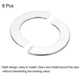 thumbnail image 3 of Wall Split Flange, 201 Stainless Steel Round Escutcheon Plate for 91mm Diameter Pipe 8 Pack, 3 of 5