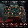 thumbnail image 4 of Wireless Controller Compatible with P4/P4 Slim/P4 Pro/Windows PC, Owl, 4 of 7
