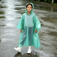 thumbnail image 4 of Mifsaly Kids Disposable Rain Poncho Boys Girls Oversized Waterproof Hooded Rain Coat Lightweight Hiking Outdoor Play Rain Jacket, 4 of 6