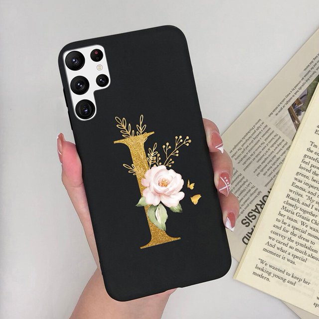 Funda trasera de silicona suave para teléfono Samsung Galaxy S22 Plus, carcasa con letras parachoques, carcasa trasera para Samsung S 22 S22 Ultra Plus Fivean unisex
