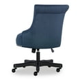 thumbnail image 4 of Linon Sinclair Manager's Chair with Adjustable Height & Swivel, 350 lb. Capacity, Azure Blue, 4 of 9