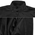 thumbnail image 3 of Men's Athletic Lightweight Water Resistant Slim Fit Racer Jacket (Black, L), 3 of 4