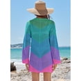 thumbnail image 4 of Traje de baño ANRABESS vestido de playa de punto de malla con cuello en V y ganchillo, 4 of 6