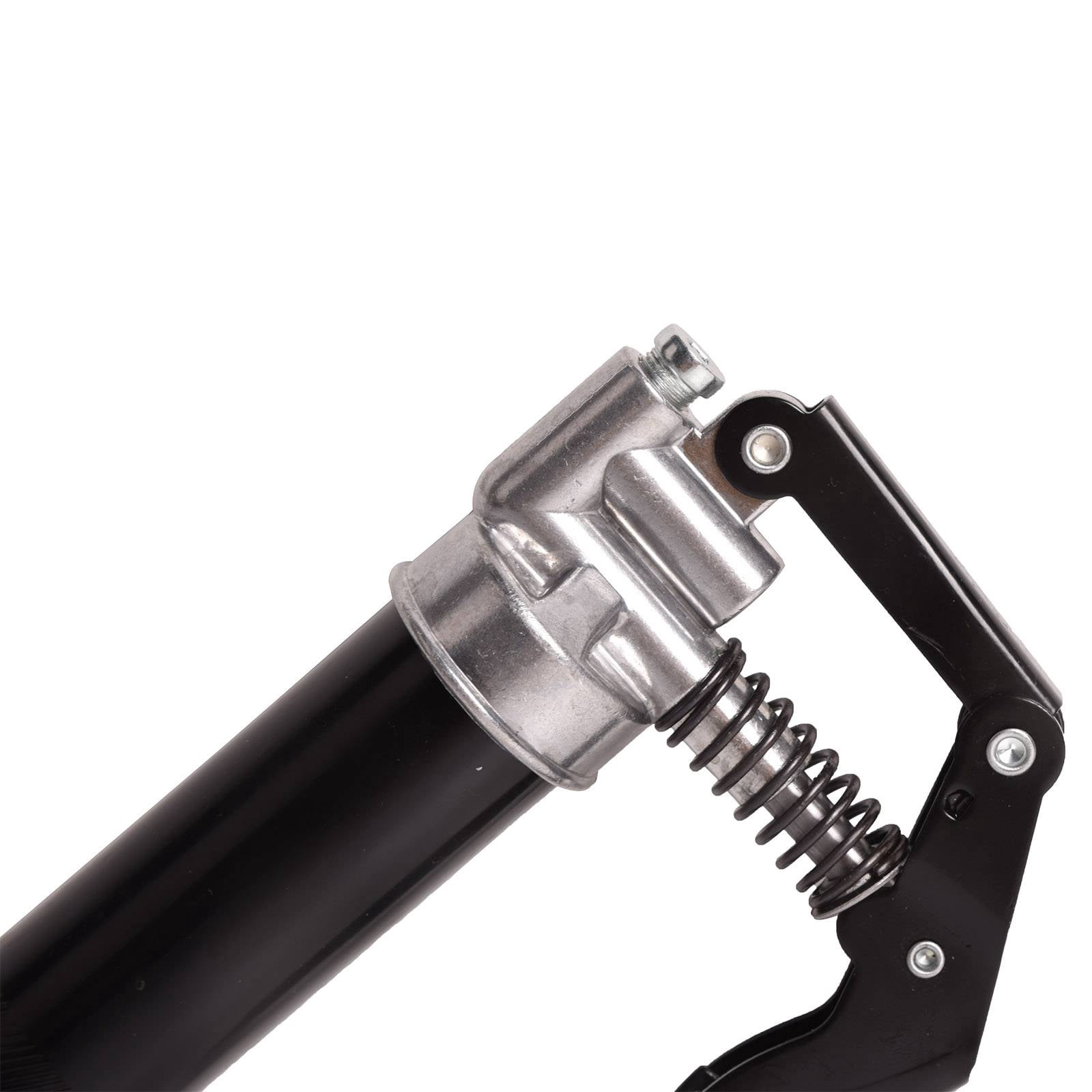 Dawot Hand Grease Gun 3500 PSI Pistol Grip Grease Gun Set 3oz Load Greasegun with 15" Spring Flexible Hose, Sharp Type Nozzle, Extension Rigid Pipe