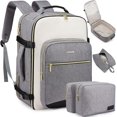thumbnail image 1 of Large Travel Backpack for Women & Men, 40L Carry on Backpack for Airplanes, TSA Personal Item Travel Bag fits 17" Laptop, Waterproof Travel Essentials Airline Approved with 3 Packing Cubes, 1 of 5