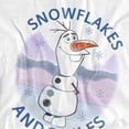 thumbnail image 3 of Frozen  Adult Olaf Snowflakes And Smiles T-Shirt, 3 of 4