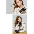 thumbnail image 4 of Women Leather Gloves Winter Warm Real Lambskin Fleece Lined Driving Gloves, 4 of 12