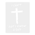 thumbnail image 2 of QHUDLV I Cant, But I Know A Guy Christian Cross Car Weatherproof Sticker,Inspirational Faith Gift Idea for Car, Wall, Window, Vehicle, SUV Window Laptop Trucks Cars,Detachable, 2 of 9